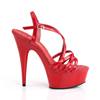 Pleaser - DELIGHT613 Sandaal met enkelband - Rood Product image